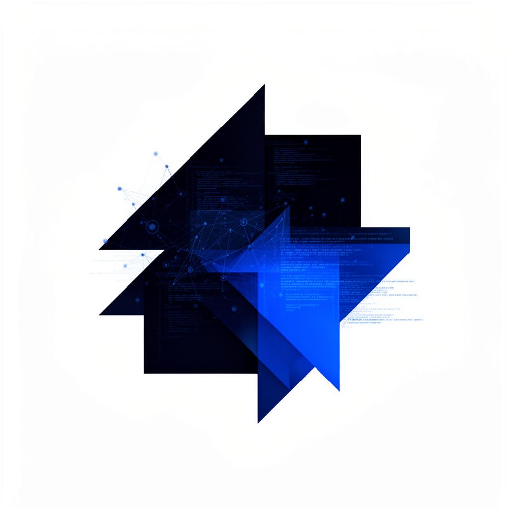 Abstract illustration of AI engineering — neural networks and code
